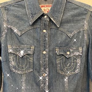 True religion denim shirt
